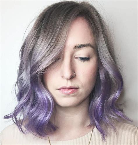 Who can use ash hair color dye? 50 Cool Ideas of Lavender Ombre Hair and Purple Ombre in ...