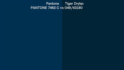 Pantone 7463 C Vs Tiger Drylac 049 43180 Side By Side Comparison