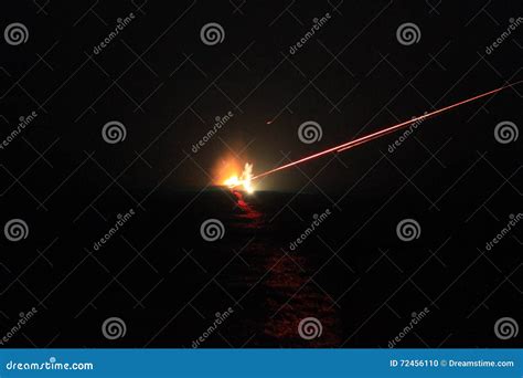 Tracer Fire Stock Photo Image Of Blur Night Fire Rounds 72456110