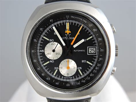 1970s 44mm Lemania Chronograph Cal 1340 Vintage Oyster