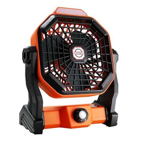Portable Solar Powered Rechargeable Camping Tent Fan Zincera