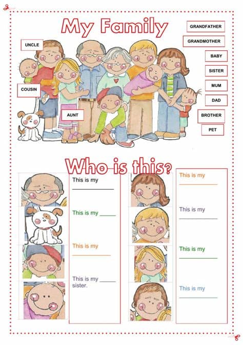 My family - Interactive worksheet