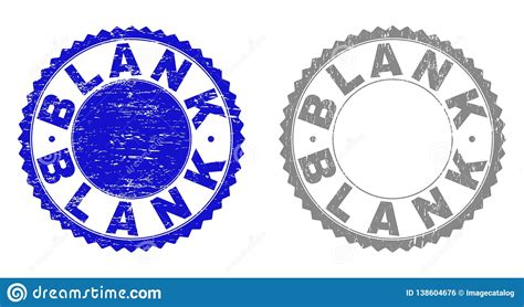 Grunge Blank Scratched Stamps Stock Vector Illustration Of Grey