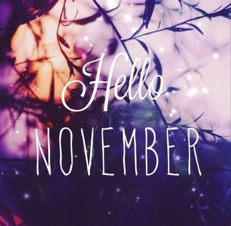 Welcome November Happy November Hello November November Month New
