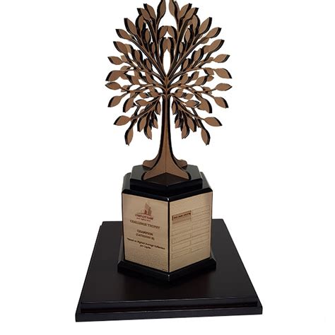 Unique Award Trophy Wood Veneer Vt6229 The Evergreen Tree Wood