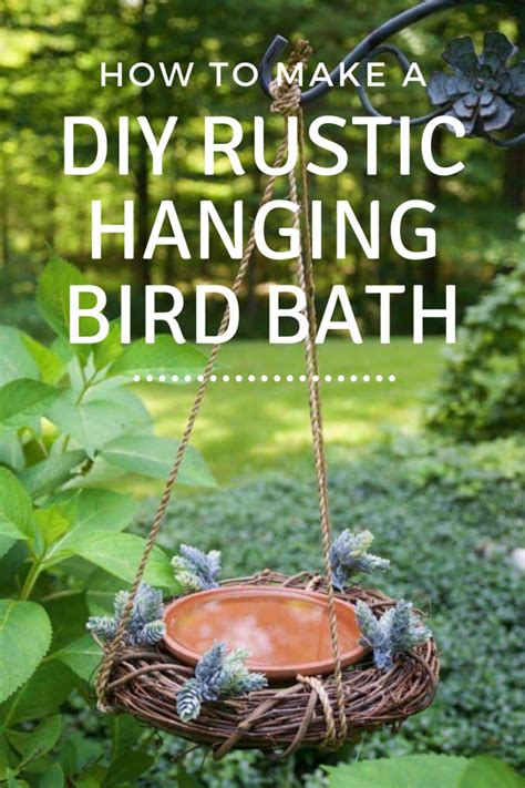 Can animal cells make their own food. How To Make A DIY Rustic Hanging Bird Bath