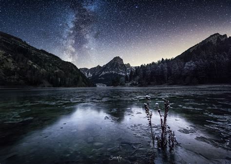 Burim Muqa Photography — Frozen Lake At Night