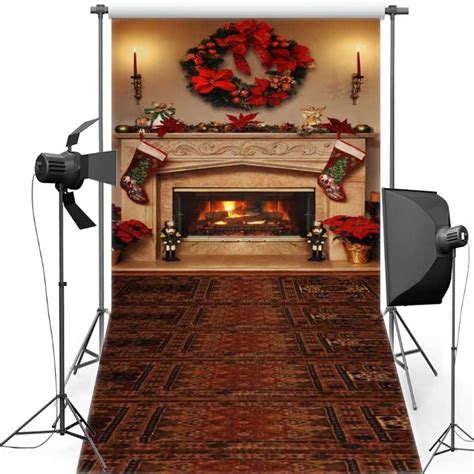 Buy Mehofoto Fireplace New Fabric Flannel Photography