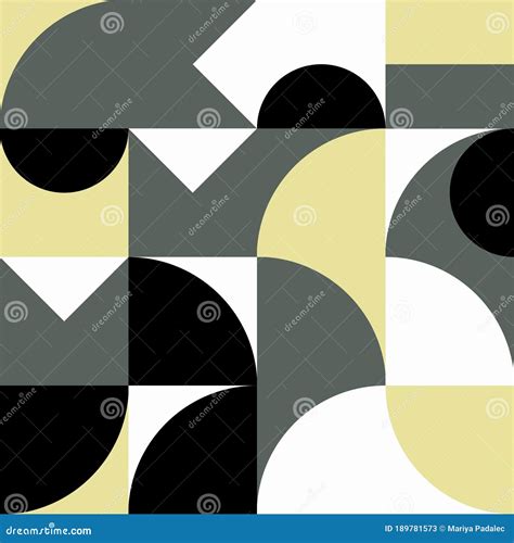 Geometry Minimalistic Artwork Poster With Simple Shape And Figure
