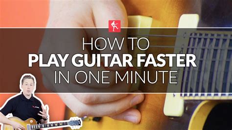 How To Play Guitar Faster In One Minute Guitar Lesson Youtube