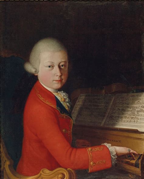 Il Ritratto Del Giovane Mozart Alletà Di 13 Anni