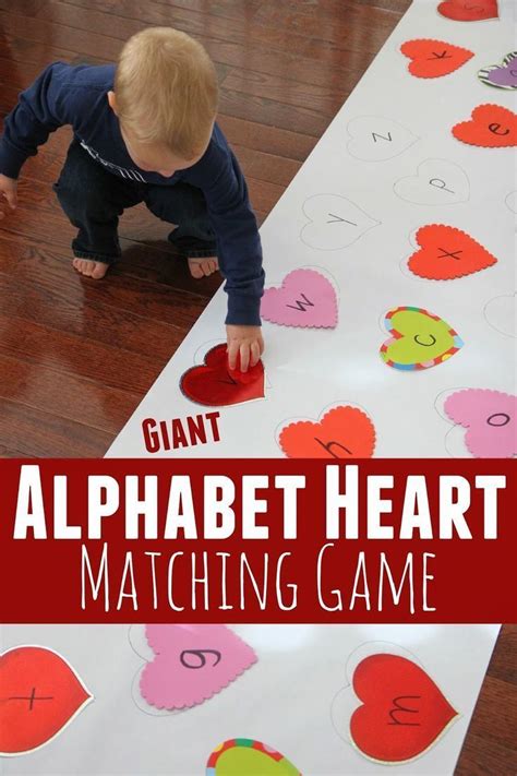 Play free online valentine games. Giant Alphabet Heart Matching Game | Valentines games, Valentine activities, Valentine crafts ...