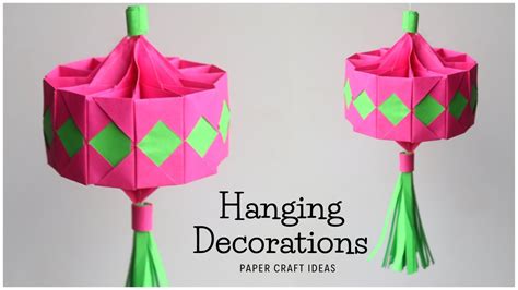 Diy Paper Decorations Diy Wall Hanging Decor Easy Origami Craft
