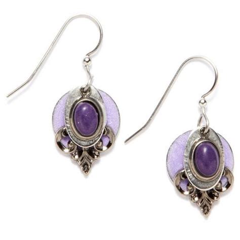 silver forest purple jade drop earrings bealls florida