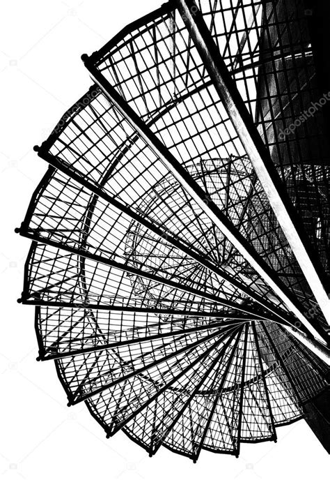 Black And White Spiral Staircase Stock Illustration By ©cumulus 27260869