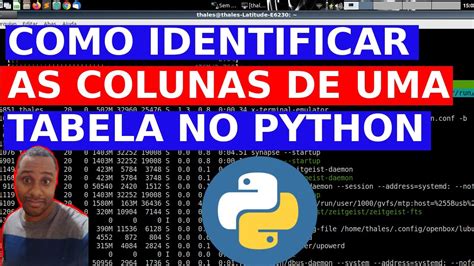 Como Identificas As Colunas De Uma Tabela No Python Com Pandas YouTube