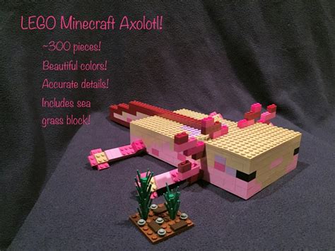 The New Minecraft Axolotl In Lego Lego Minecraft Axolotl Lego