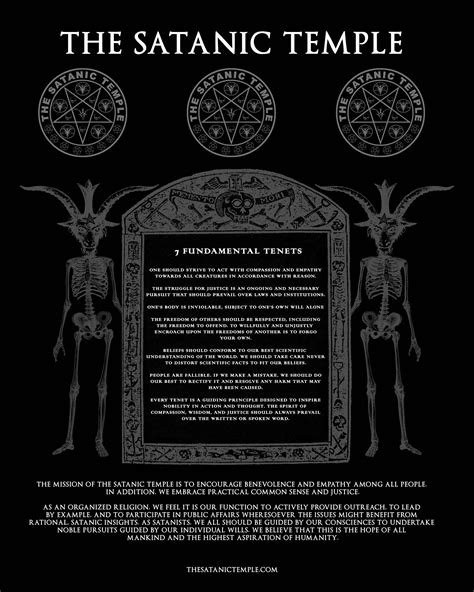 The Satanic Temples Seven Tenets Are Far More Ethical Than The Ten