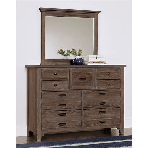 Laurel Mercantile Co Bungalow 1381192 Transitional 9 Drawer Master Dresser Dunk And Bright
