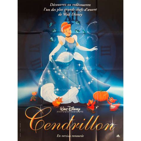 Cinderella French Movie Poster 47x63 In R1990
