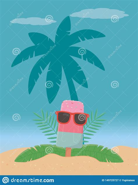Vector Illustration Palm Tree Design, Summer Vacation Vector ...
