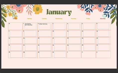 Editable 2024 Monthly Calendar Fill In Calendar Schedule And Etsy