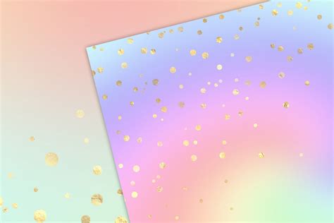 Rainbow Pastel Confetti Backgrounds By Digital Curio Thehungryjpeg