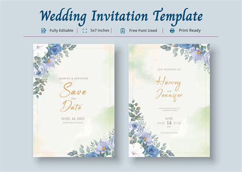 Wedding Invitation Card Template Graphic By Gentle Graphix · Creative