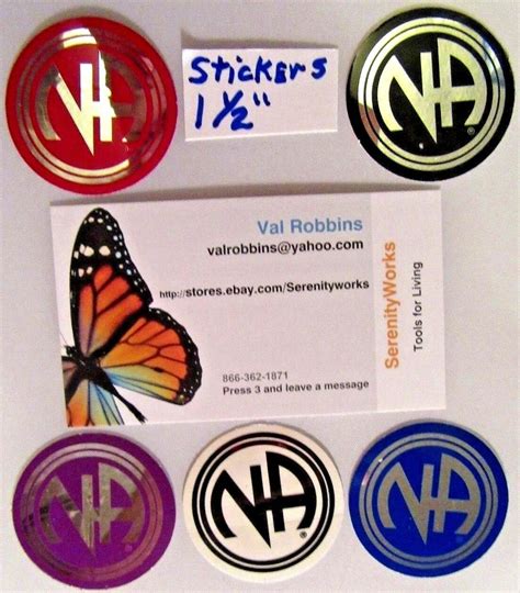 Narcotics Anonymous Na Logo Decal Round Window Bumper Sticker Lot Of Ebay