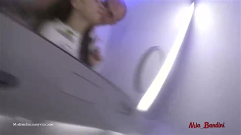 Watch Free Mile High Club Quick Fuck At Airplane Restroom Mia