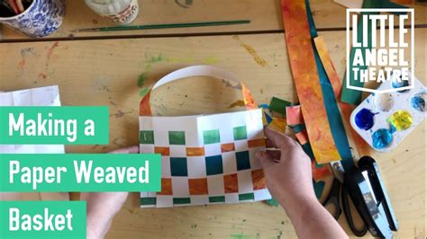 Make A Paper Weaved Basket I Activities For Children Youtube