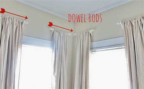 Easy Diy Dowel Curtain Rods Custom Curtain Rods Diy Curtain Rods