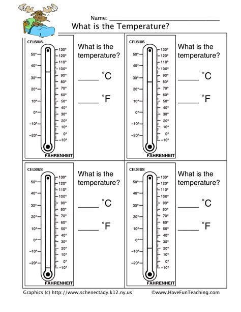 Reading Thermometers Worksheet Answer Key