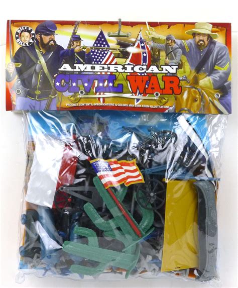 Billy V Toys American Civil War Bagged Plastic Toy Soldiers Set 132