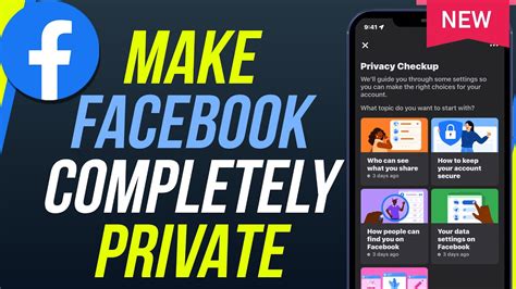 how to make facebook account completely private on phone youtube