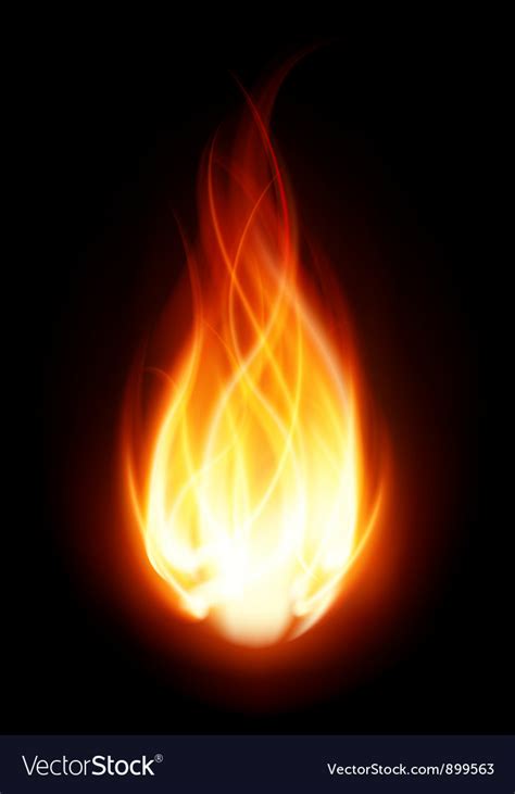 Burning Flame Fire Background Royalty Free Vector Image