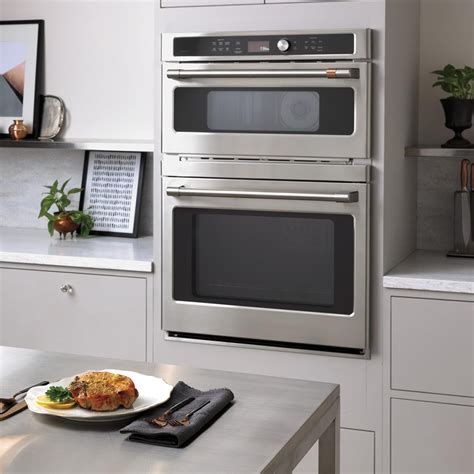 Café Ctc912p2ns1 30 67 Cu Ft Combination Double Wall Oven With