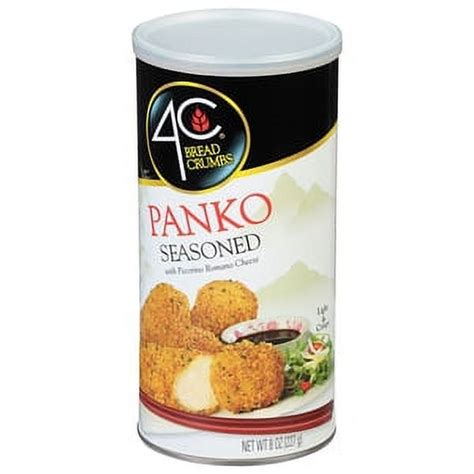 4c Japanese Style Seasoned Panko Bread Crumbs 8 Oz Canister