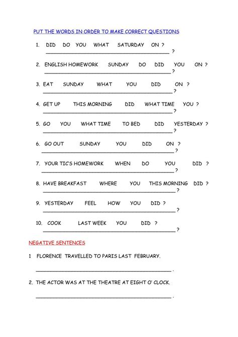 Interrogative Form Of Simple Past Worksheet Verb Worksheets English Grammar Worksheets Simple