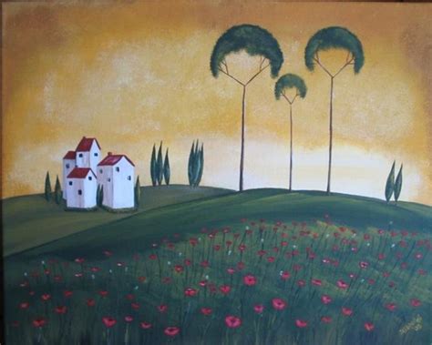 Field Of Tuscan Poppies Sold By Charlene Murray Zatloukal From 2005