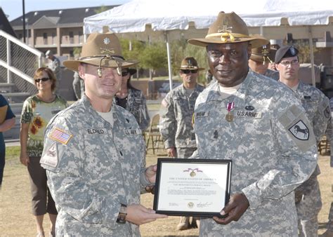 Outgoing Maintencance Troop First Sergeant Receives Msm Article The