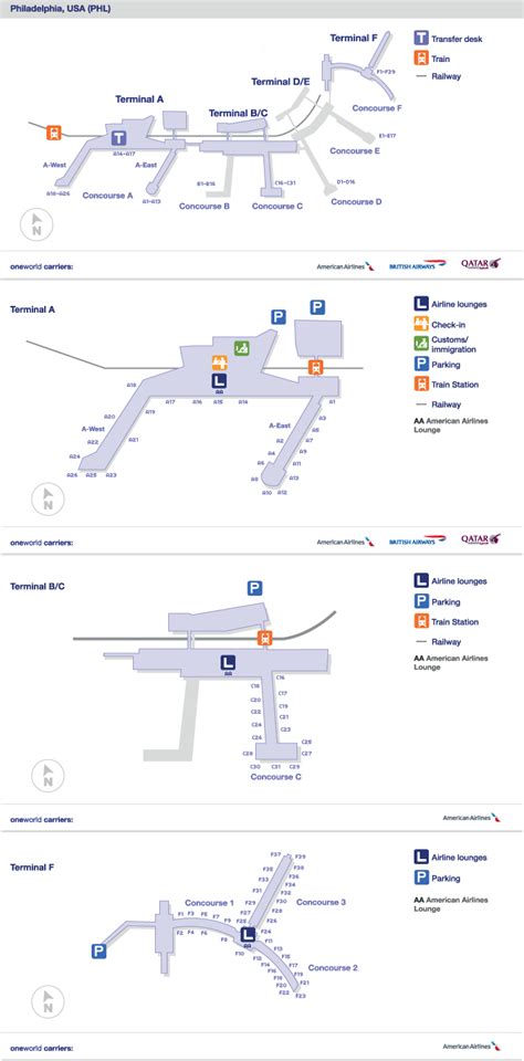 Phl Airport Terminal Map Food