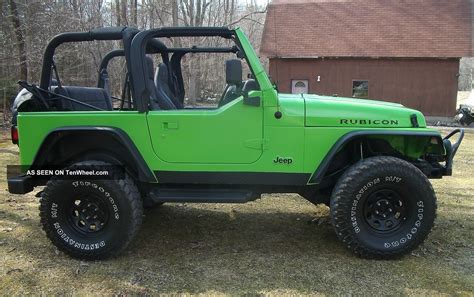 2001 Jeep Wrangler 4 0l Neon Green Lifted 3 Day