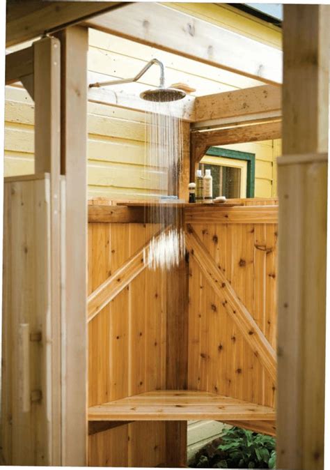 Free Outdoor Shower Plans Outdoor Shower Outdoor Bathrooms Outside Showers