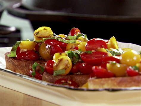 Serve rachael ray's easy, healthy bruschetta with tomato and basil appetizer recipe from 30 minute meals on food network. Bruschetta | Recipe | Food network recipes, Bruschetta recipe, Recipes