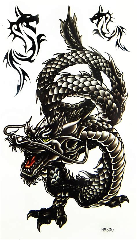 Tattoo Black Ink Oriental Dragon Tattoo Designs Baby Dragon Tattoo