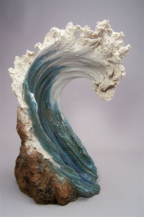 Ocean Inspired Ceramic Sculptures Resemble Cresting Waves Sculpture