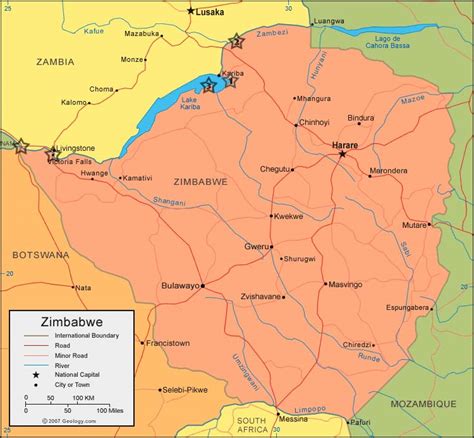 Detailed map of zimbabwe showing the location of all major national parks, game reserves, regions, cities and tourism highlights! Africa Safari -- Zimbabwe 2013