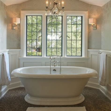 Bath Tub Windows Free Standing Tub Traditional Bathroom