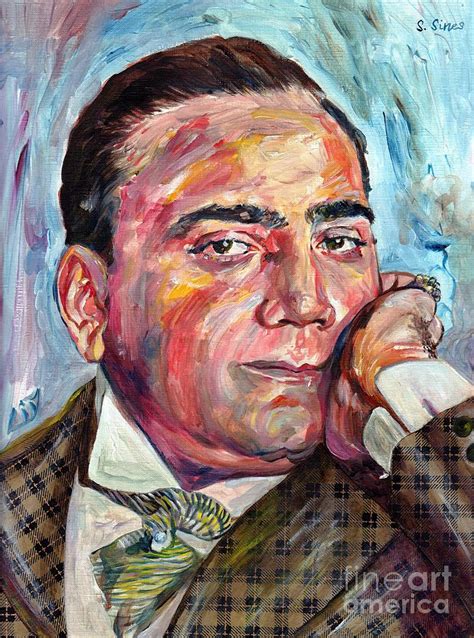 Enrico Caruso Portrait Painting By Suzann Sines Pixels